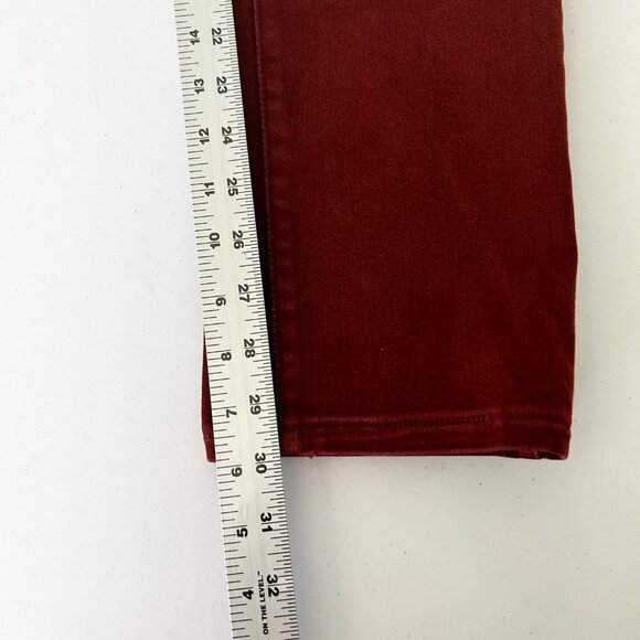 NYDJ Legging Jeans Womens Size 4 Rust Red Lift Tuck Technology Pockets Jeggings - Picture 13 of 16